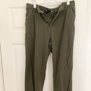 Army green jogger pant
